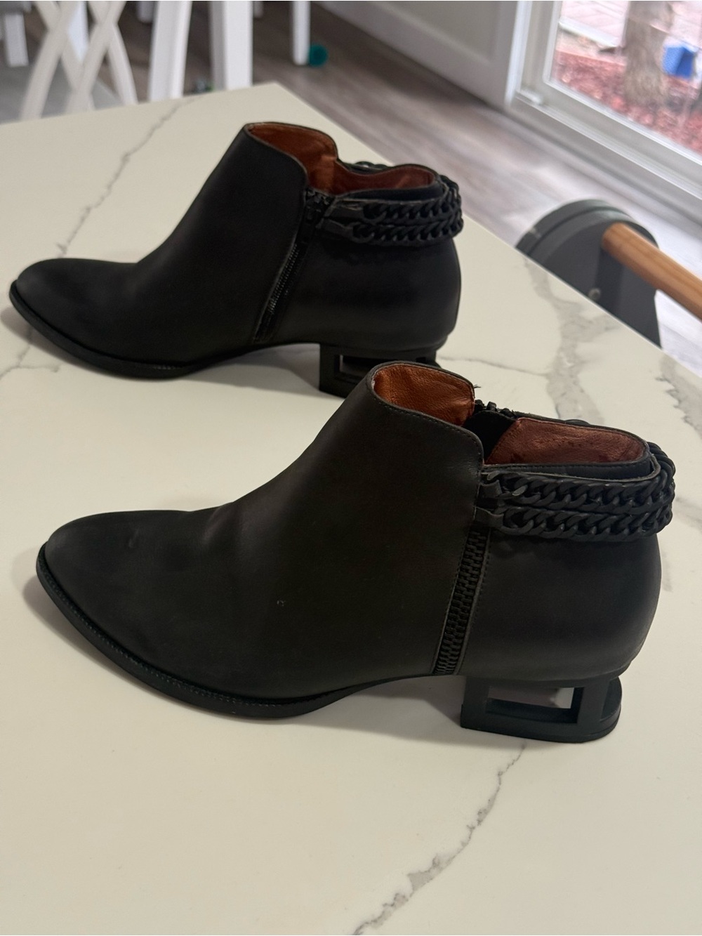 Jeffrey Campbell Black Ankle Boots US 10 - Picture 3 of 8